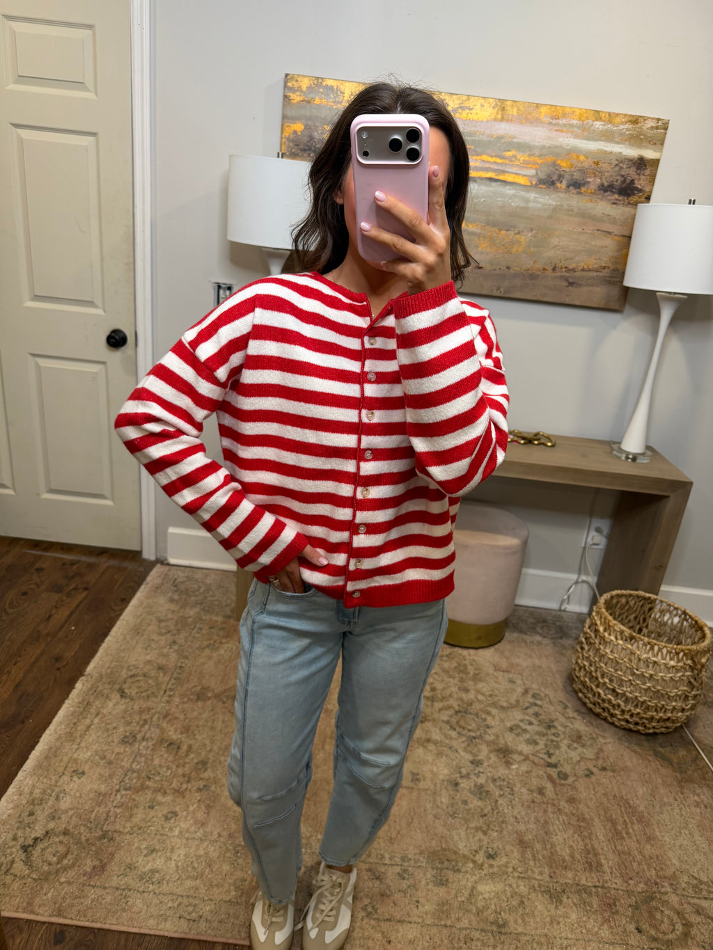Red Striped Sweater