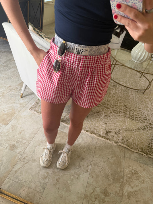 July Gingham Boxer shorts
