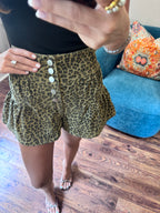 Leopard Bubble Shorts