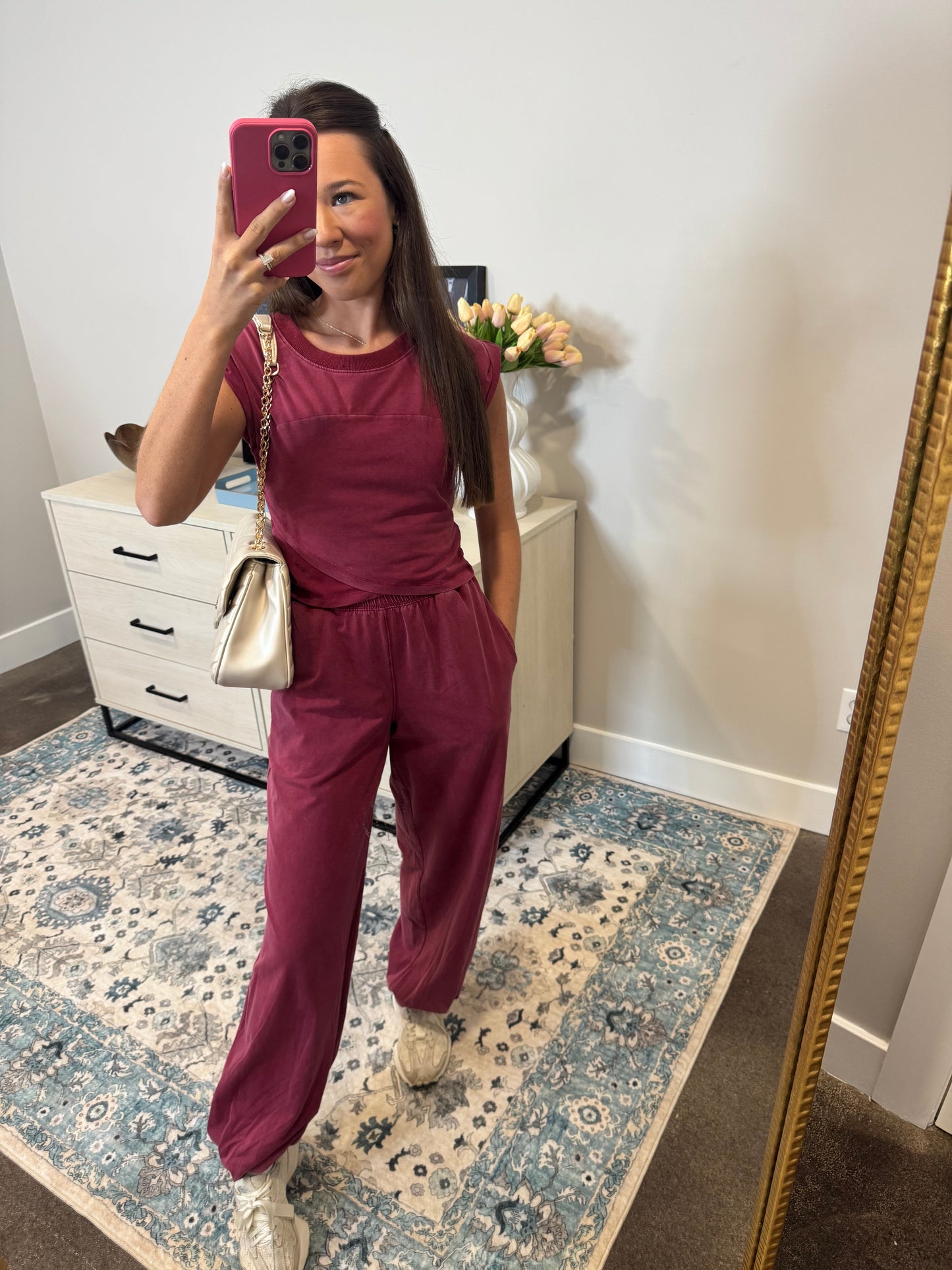 Maroon Sweat Set