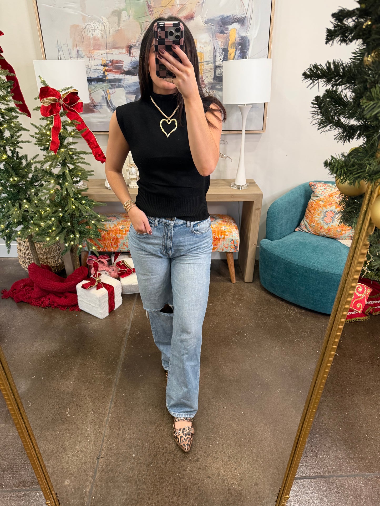 Black Turtleneck Sweater