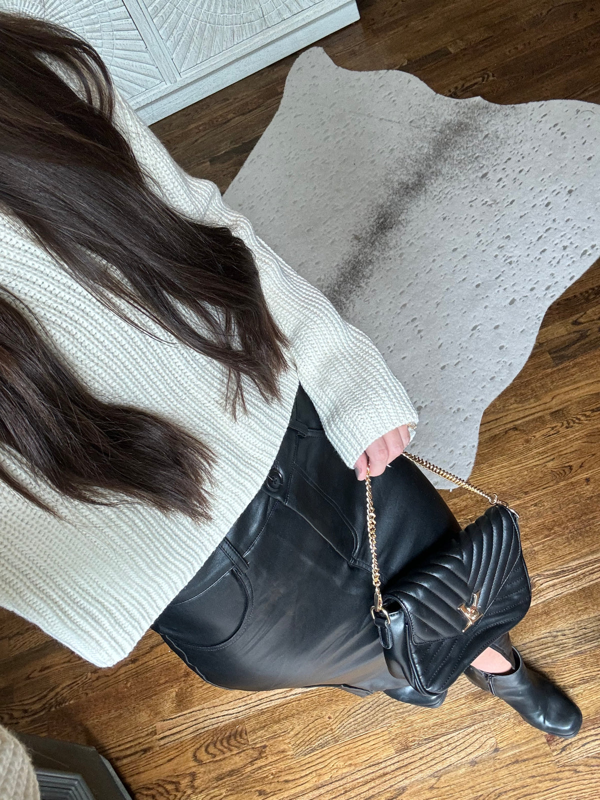 White Cropped Sweater