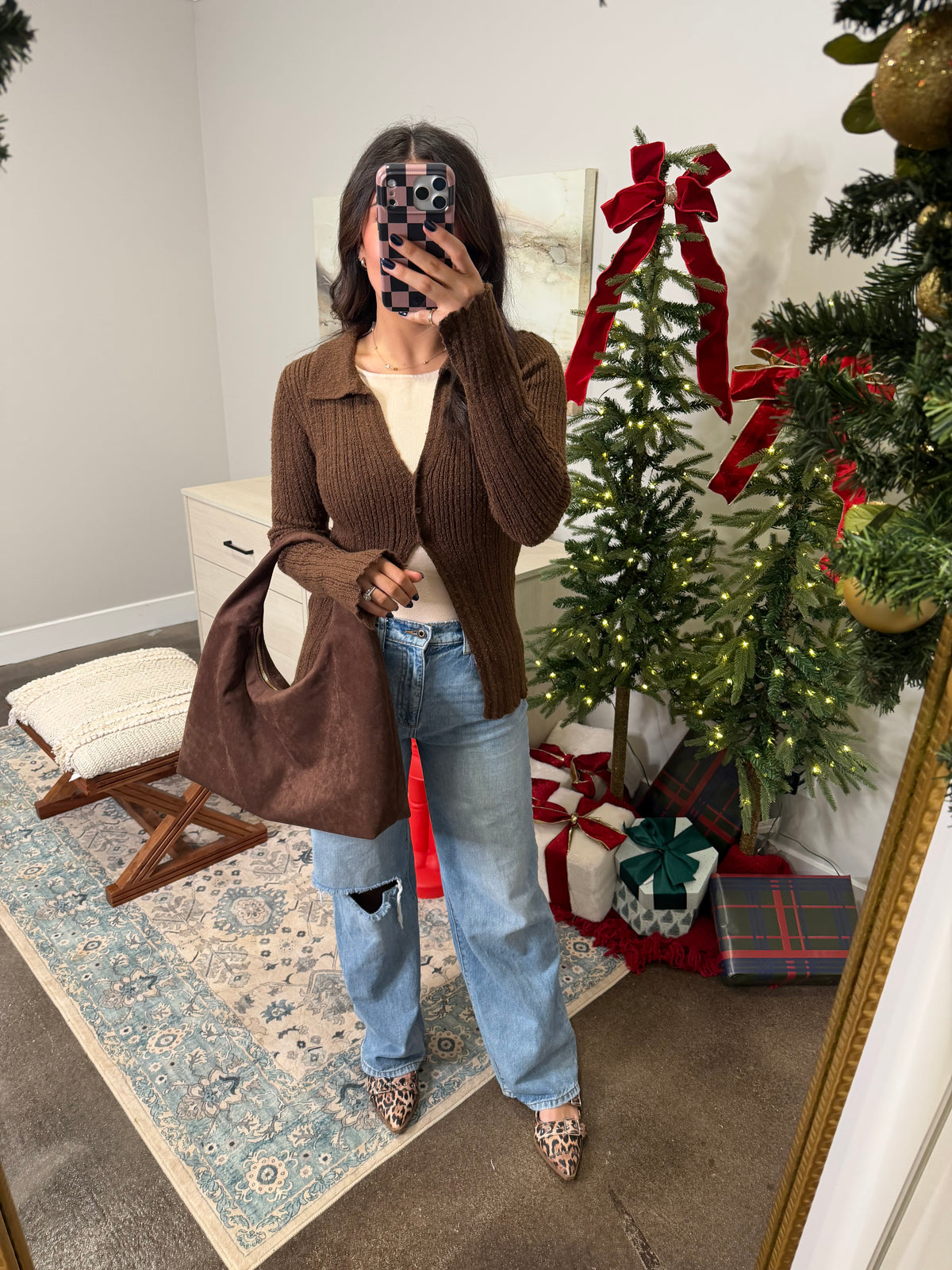 Mocha Millie Button Down Top