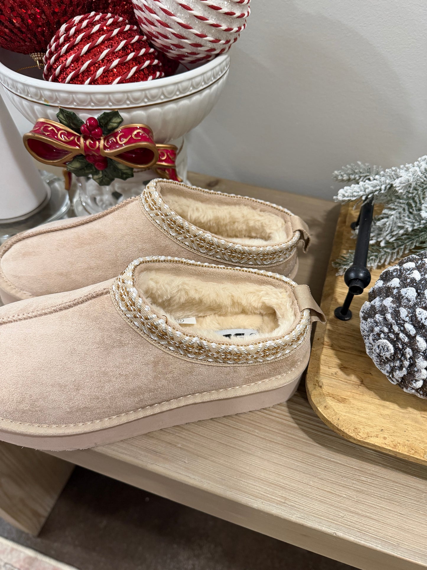 Tan Slippers
