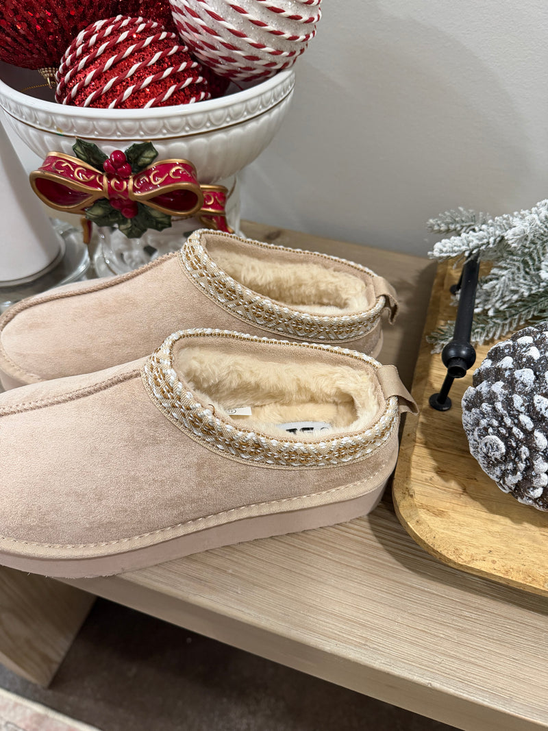 Tan Slippers