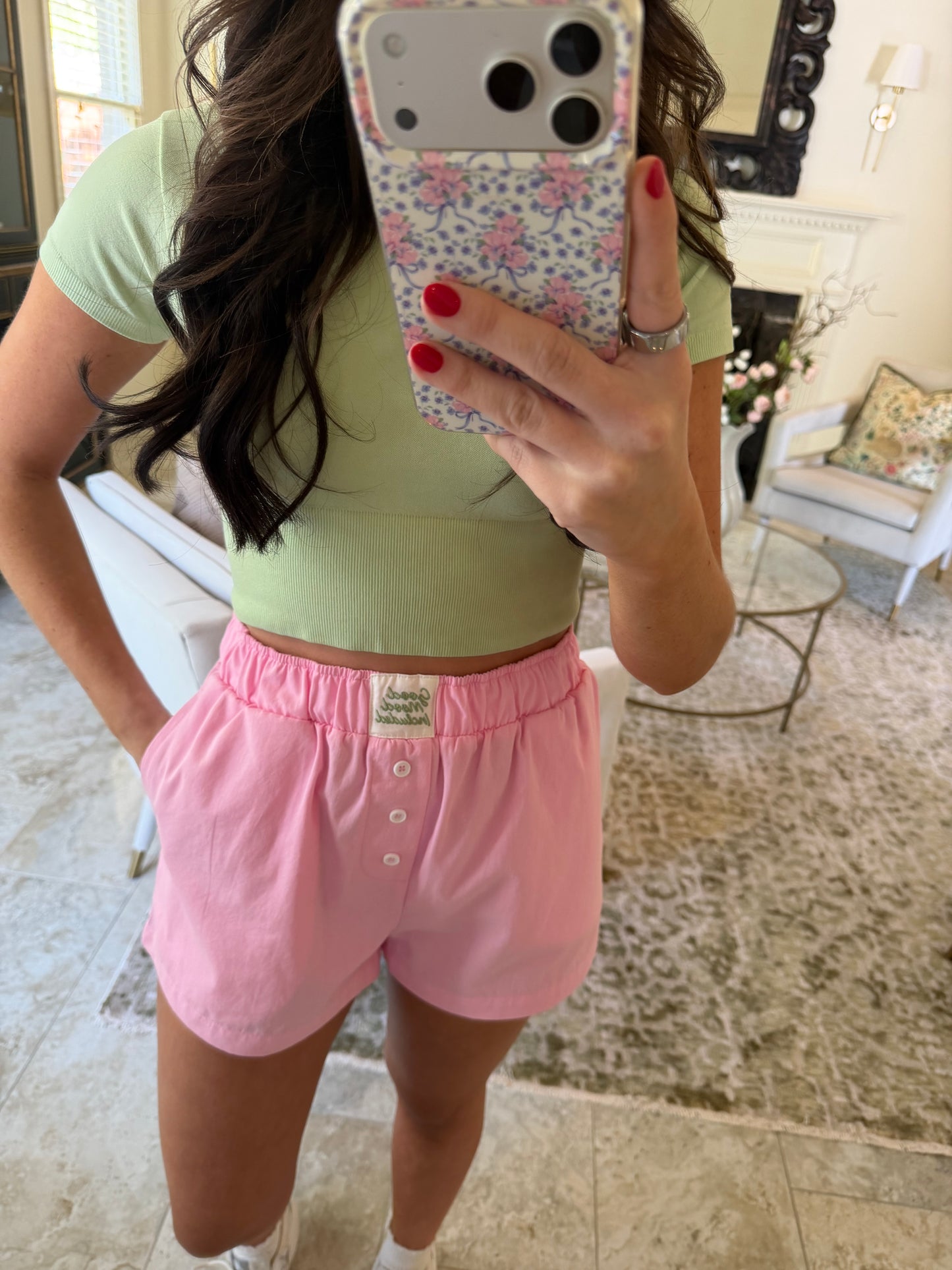 Pink Good Mood Included Shorts