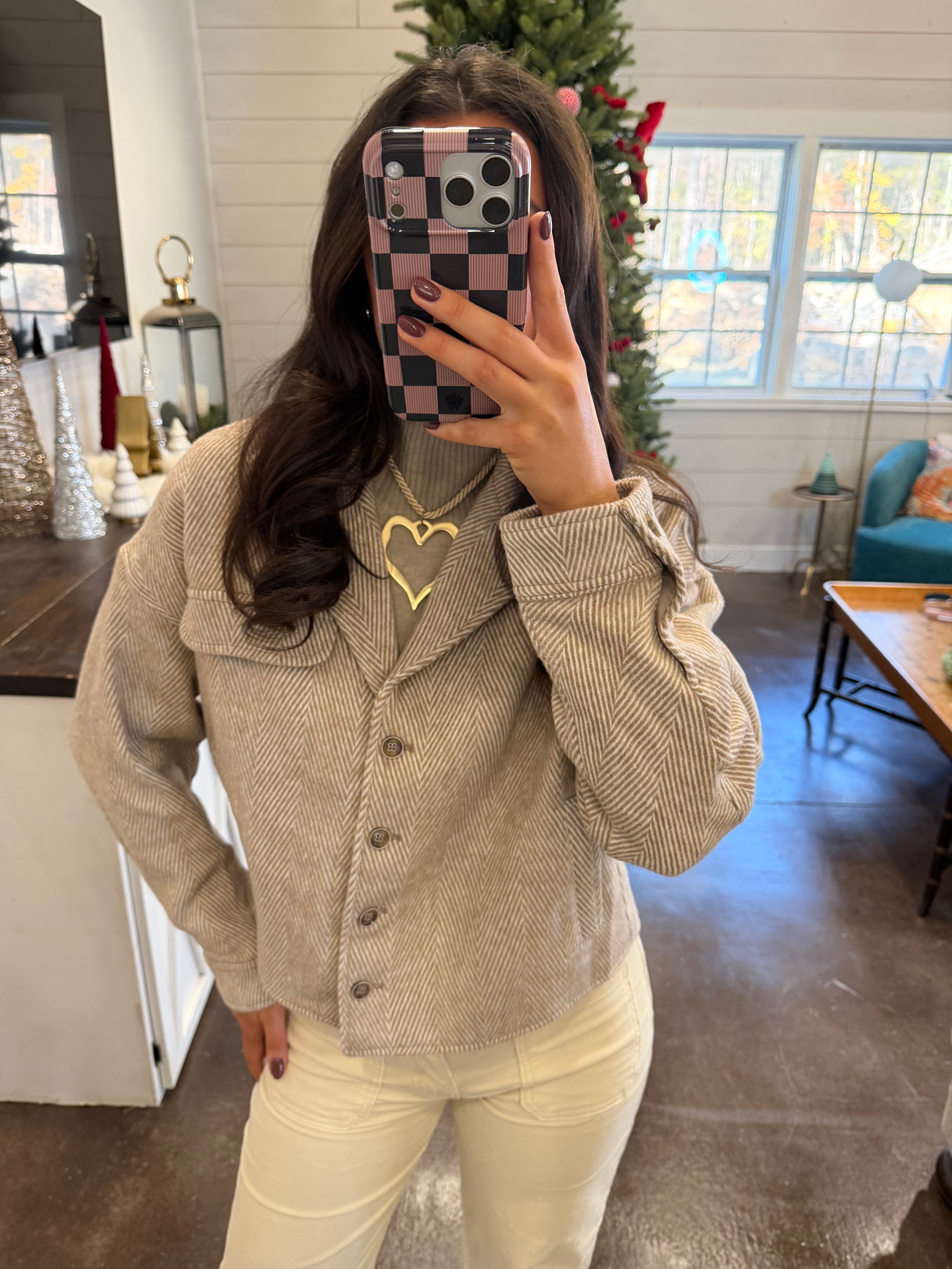 Chevron Brown Jacket