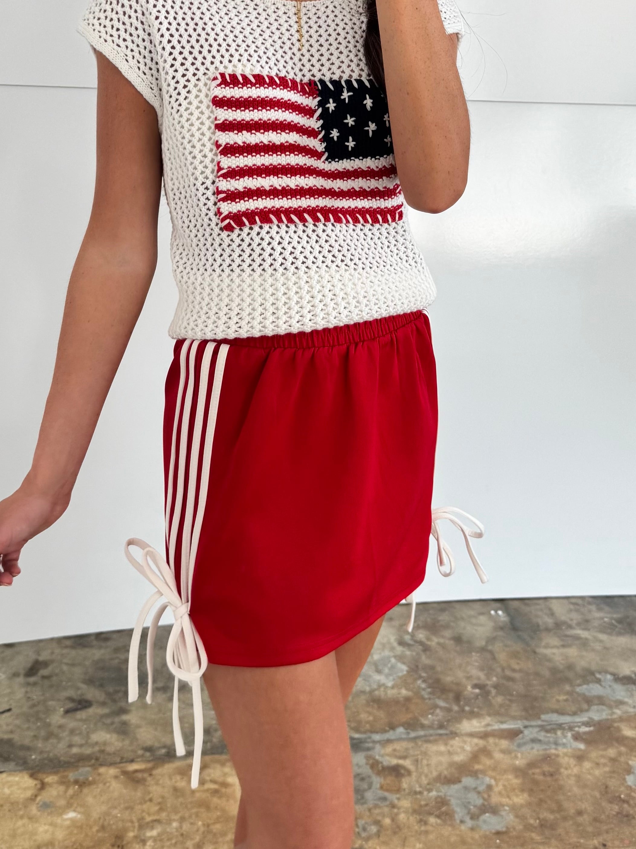 American Red Active Skirt