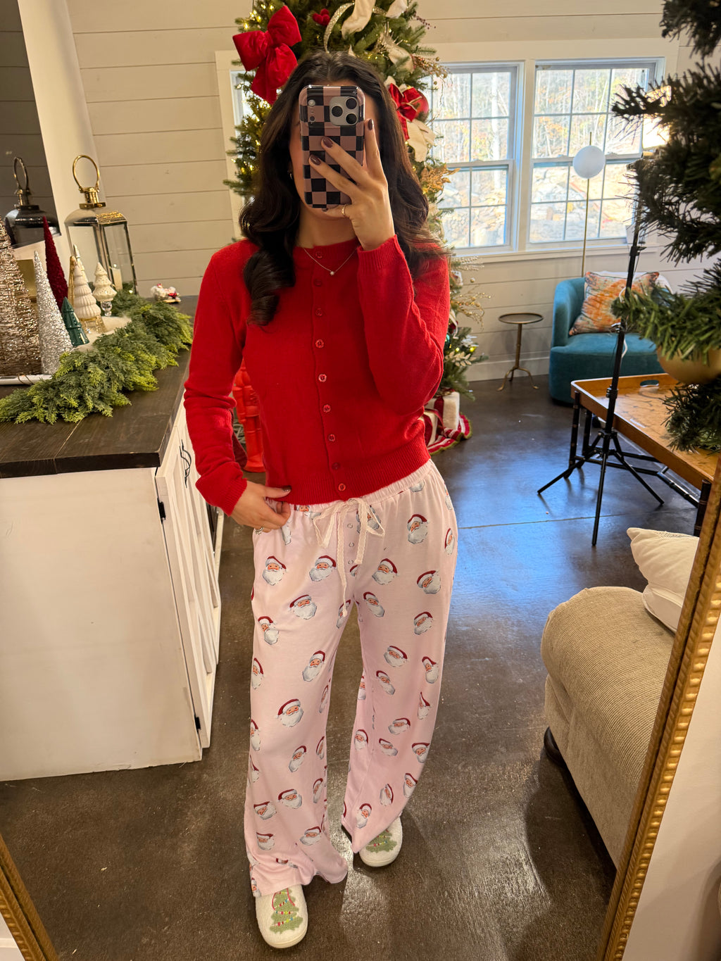 Pink Santa Pj Pants