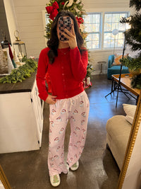 Pink Santa Pj Pants