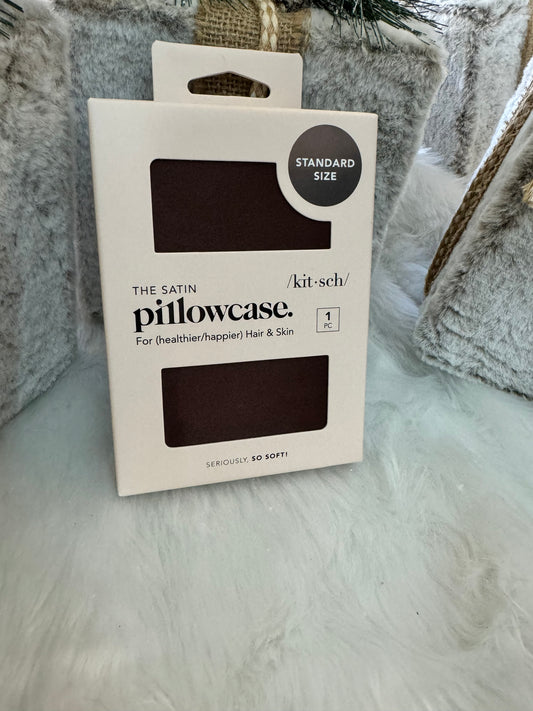 Chocolate Satin Pillow Case