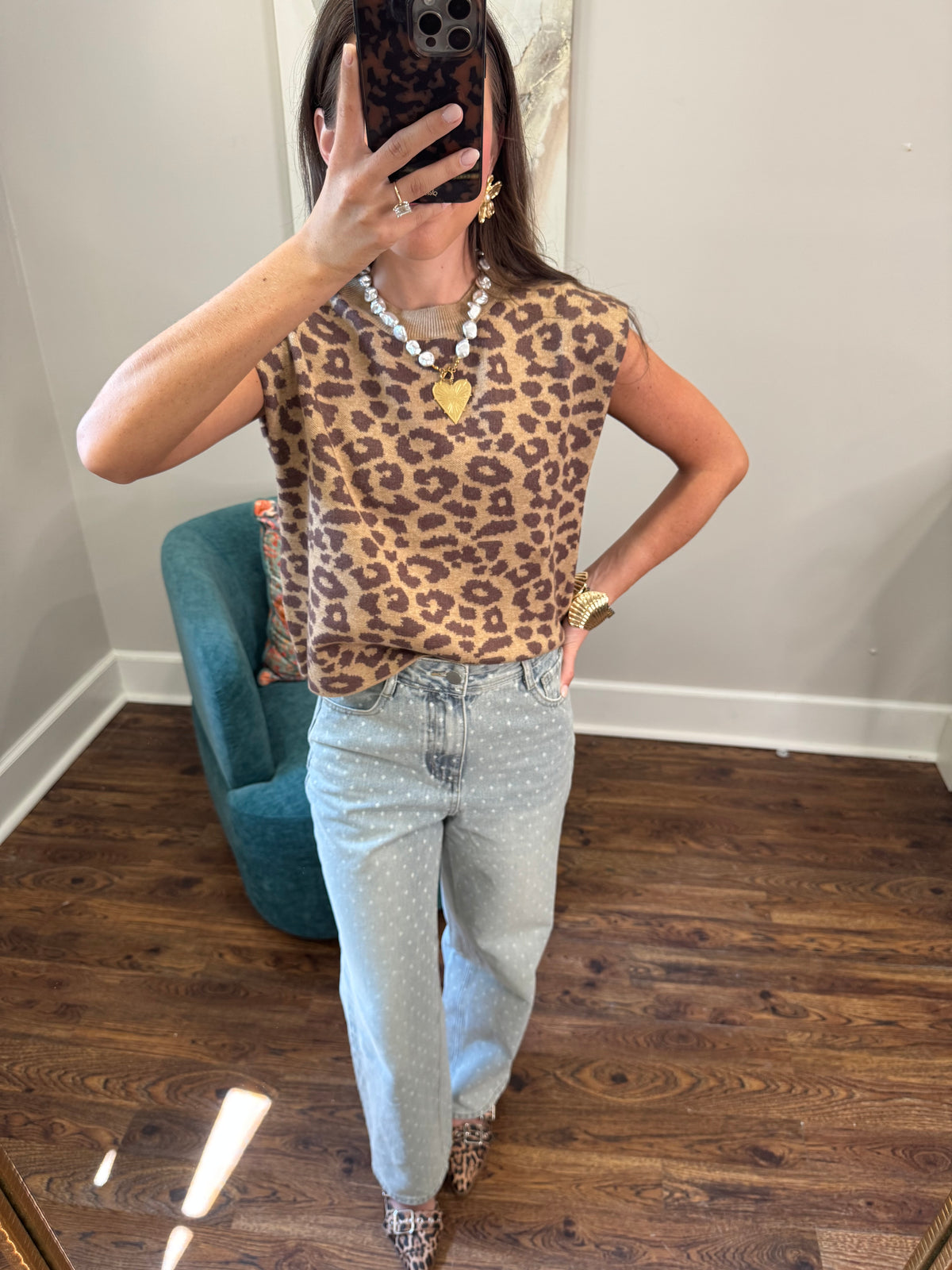 Leopard Mandy Top