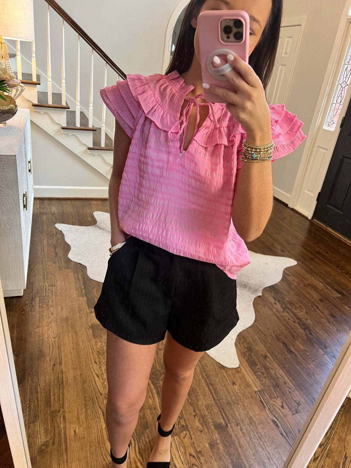 Debbie Ruffle Top ( Final sale)