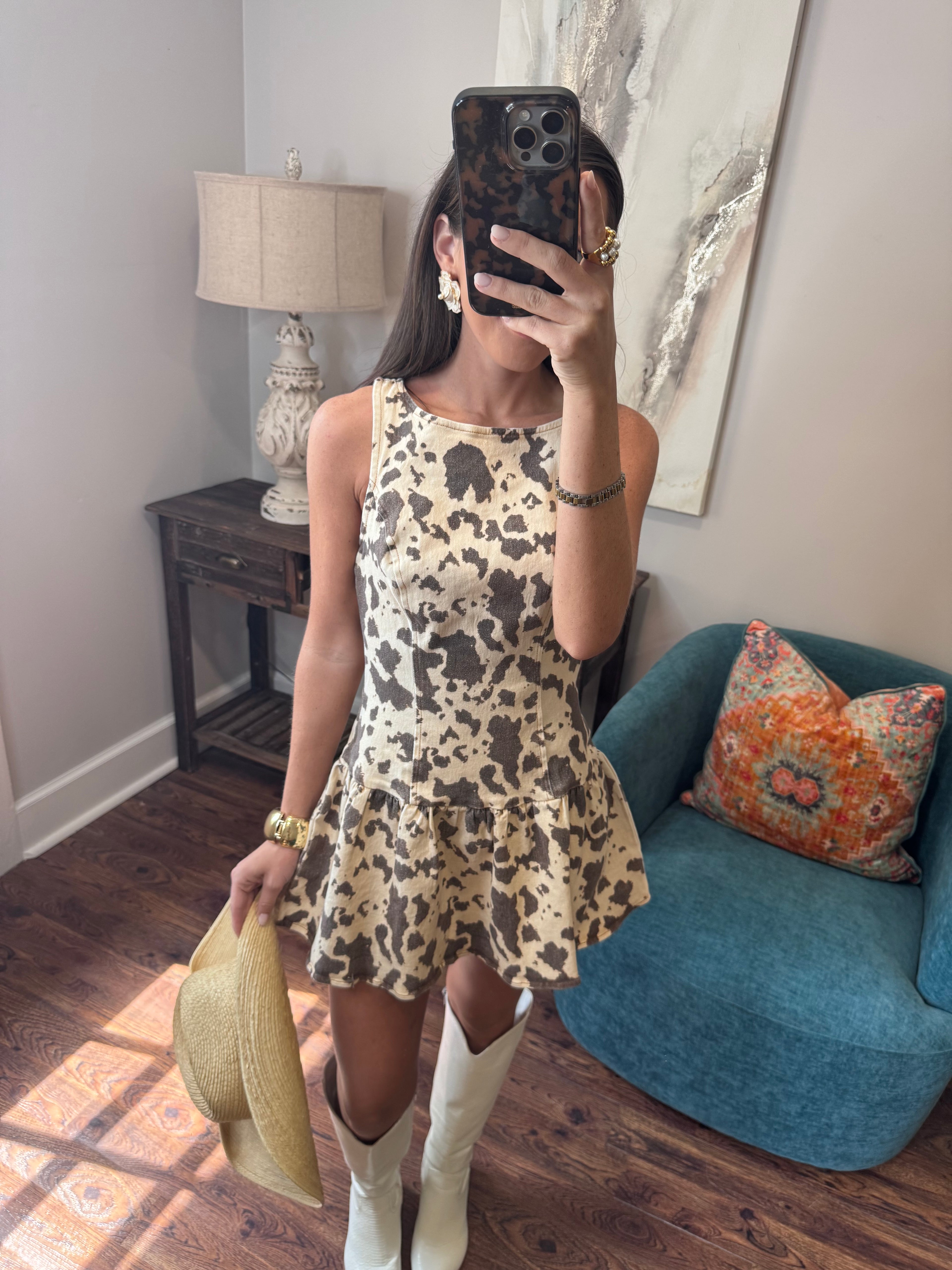 Brown Animal Dress