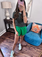 Emerald Green Active Shorts