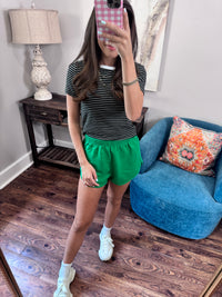 Striped Black and White Tee