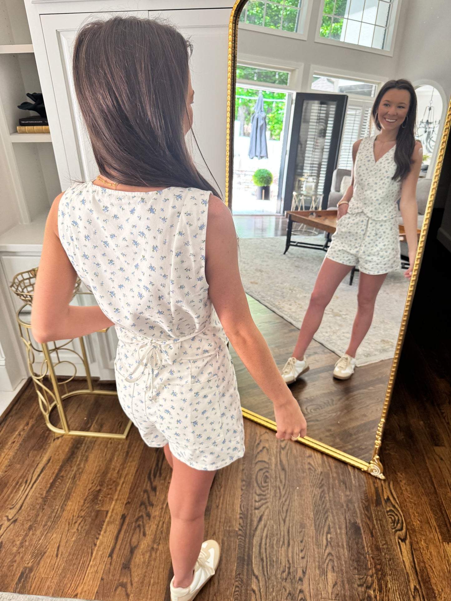 Floral Denim Set