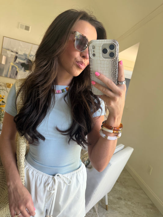 Blue Olivia Top