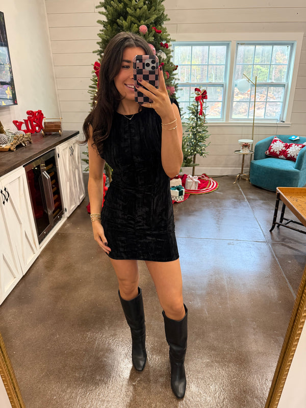 Black Velvet Dress
