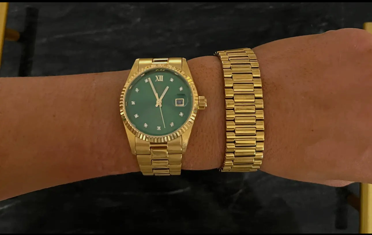 Gold Watch Band Bracelet