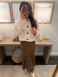 Brown Fall Maxi Skirt