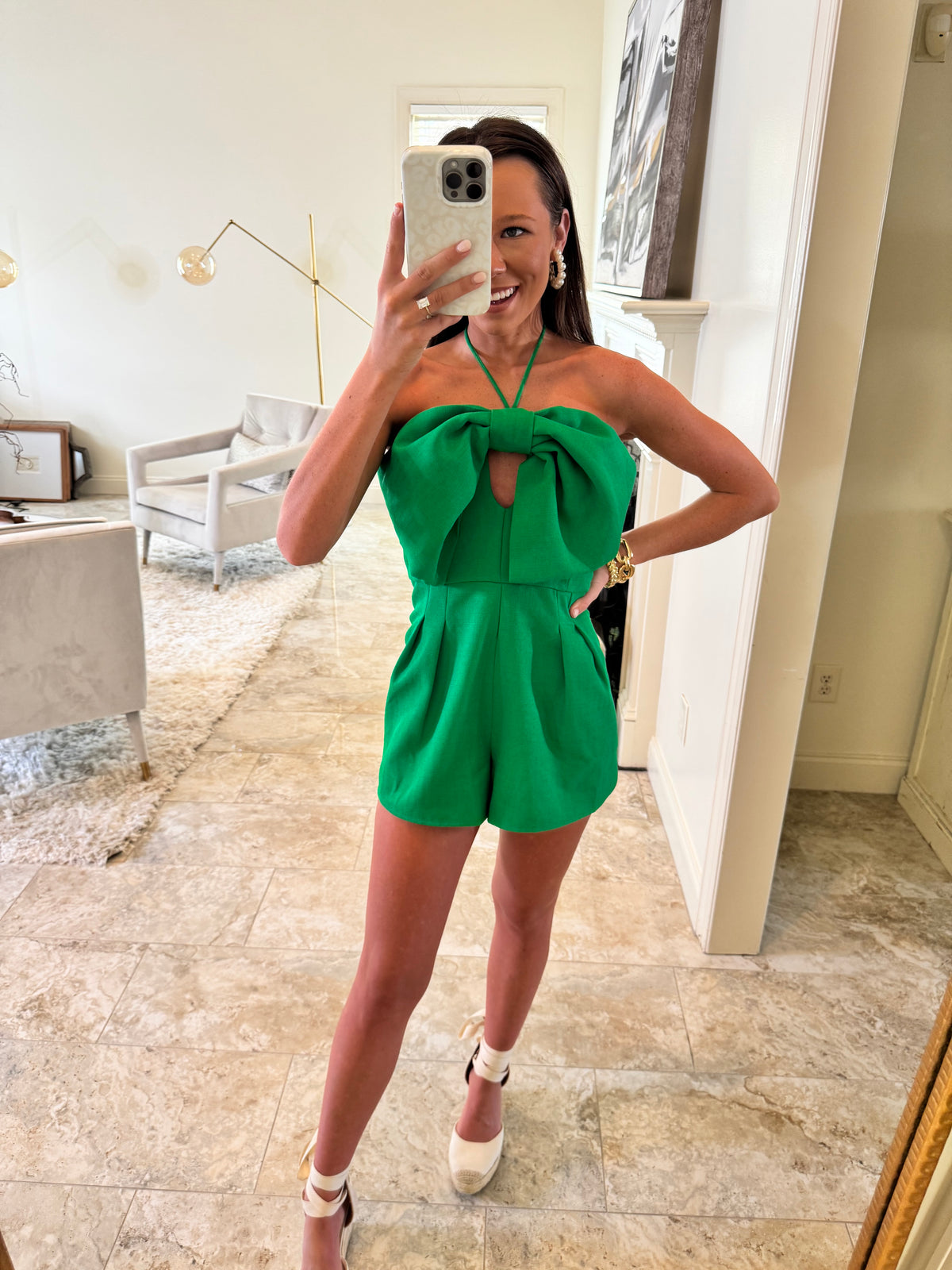 Kathy Bow Romper
