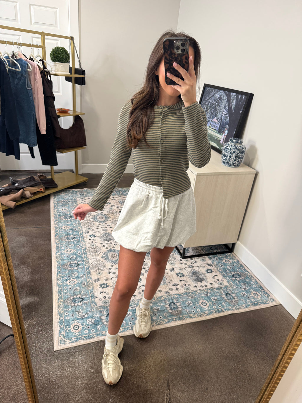 Grey Bubble Skirt