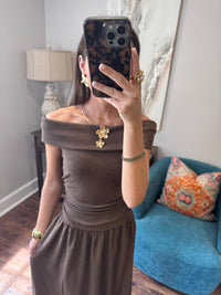 Mocha Aubrey Dress
