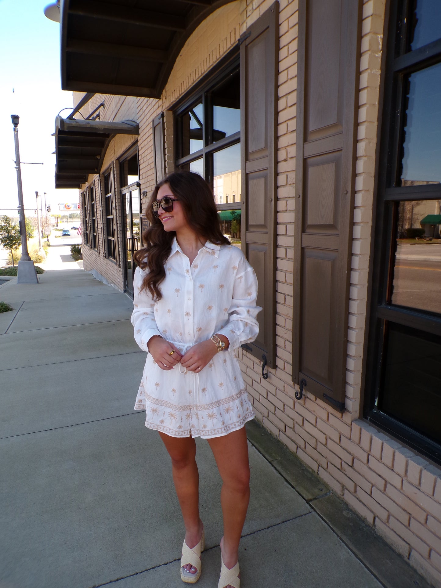 Tropical Palm Tree Romper