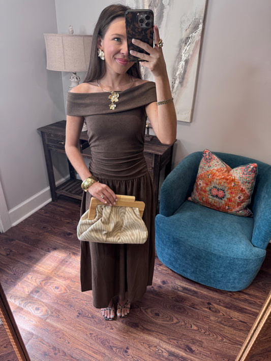 Mocha Aubrey Dress