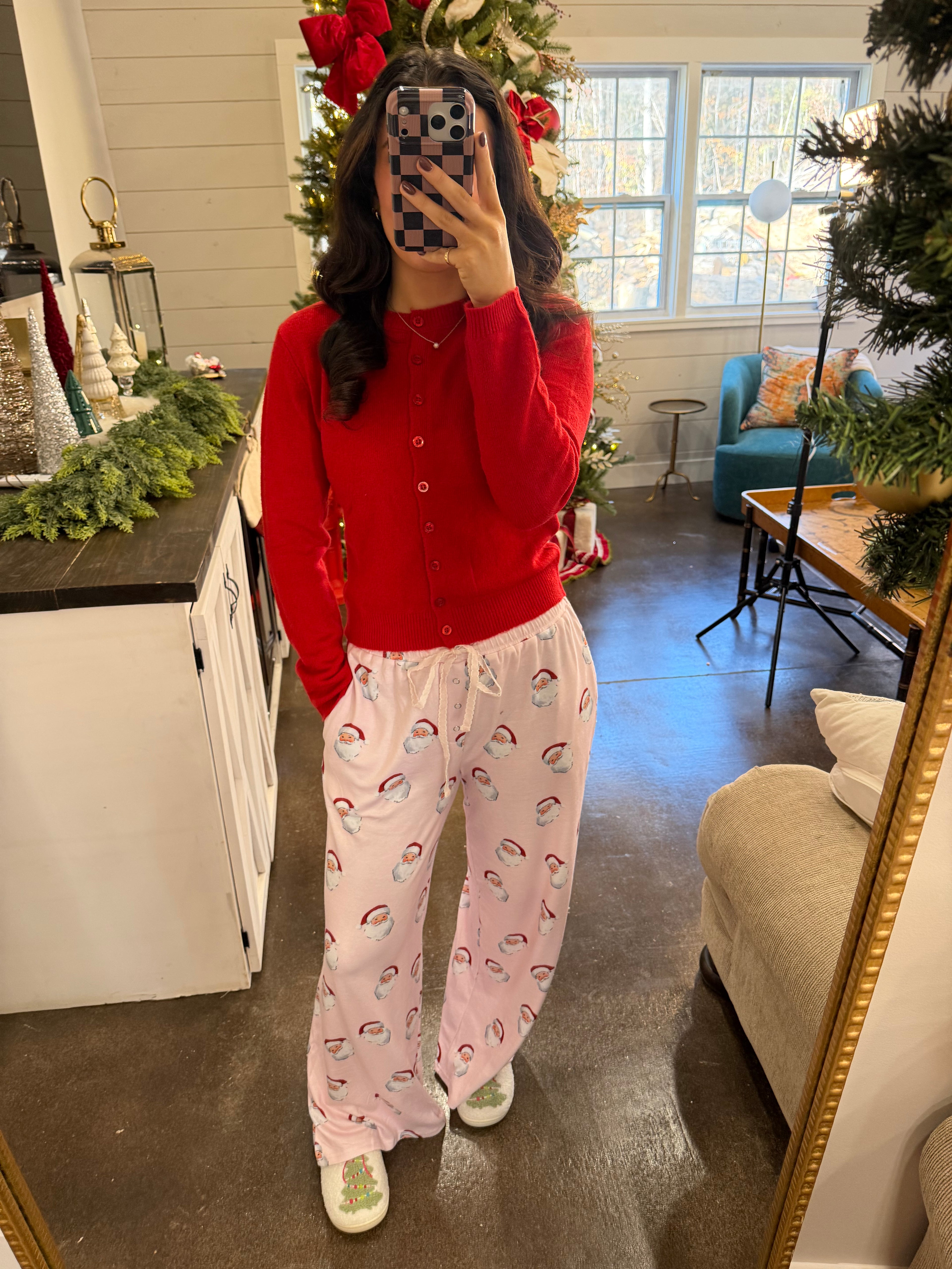 Pink Santa Pj Pants