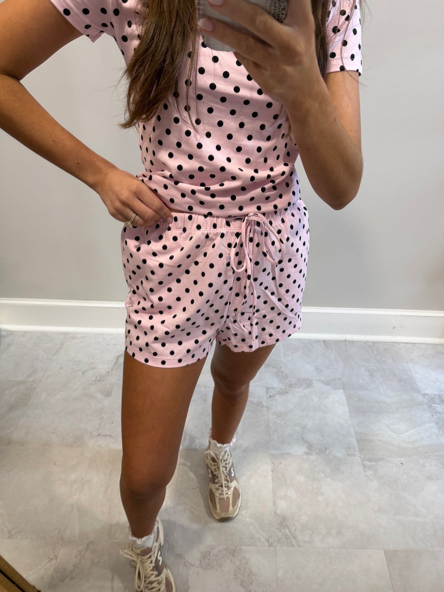 Pink Polka Dot Set