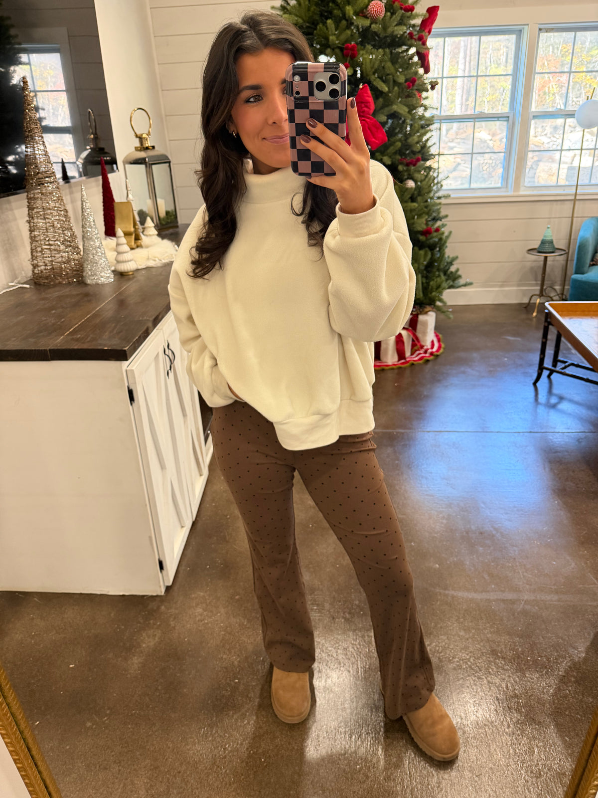 Polka Dot Yoga Pants