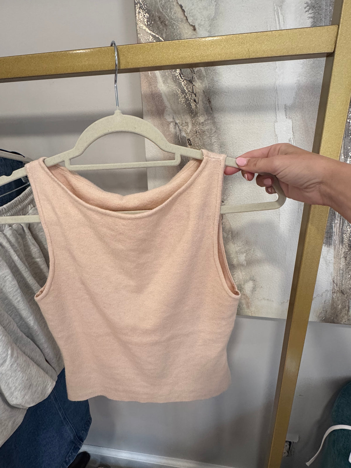 Alexa Tan Sweater Top