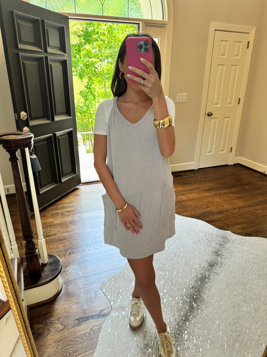 Ribbed Mocha Active Romper