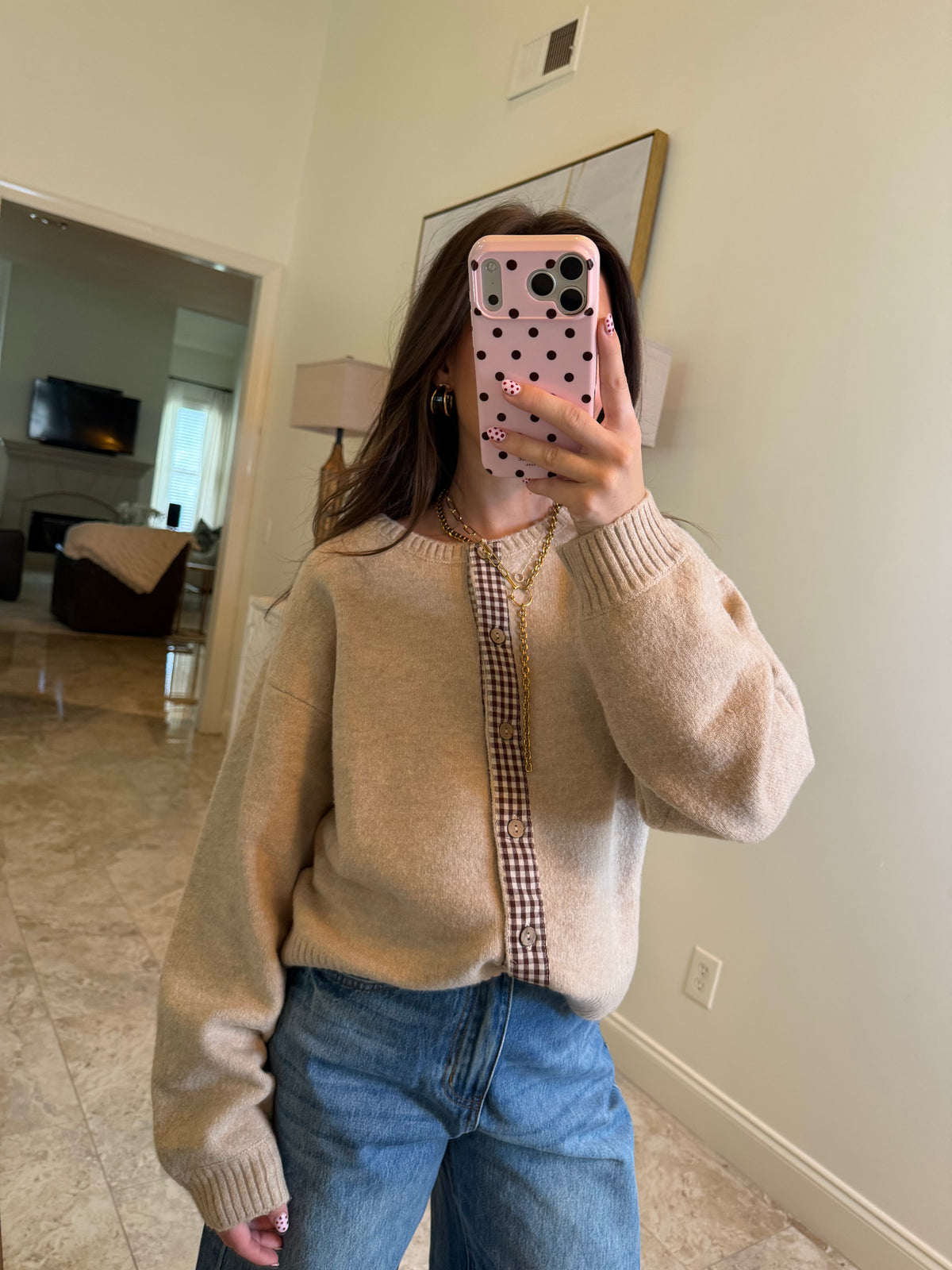 Madi Gingham Sweater