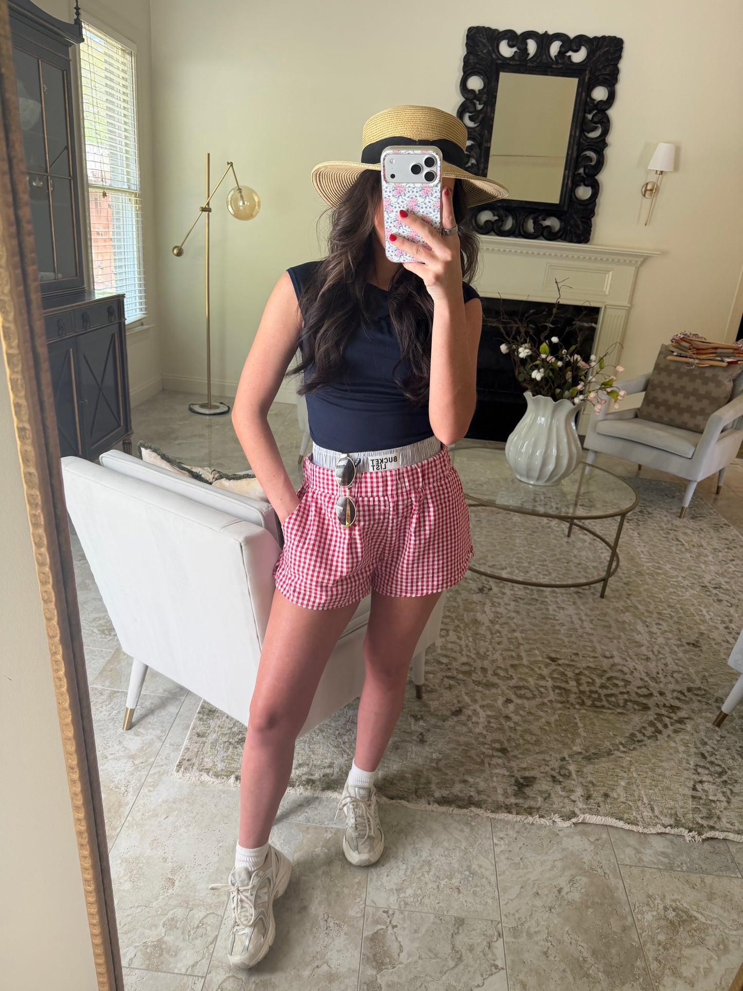 July Gingham Boxer shorts