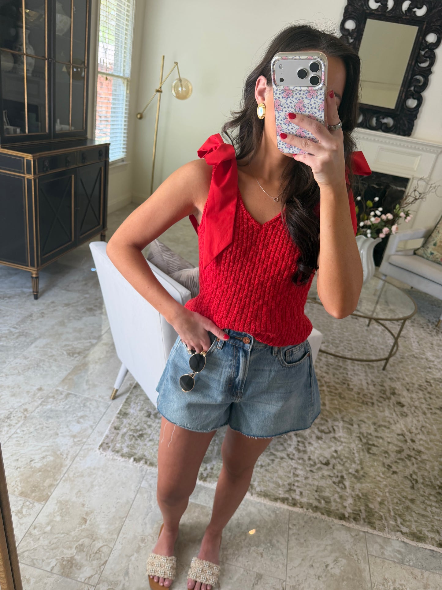 Red Tie Top