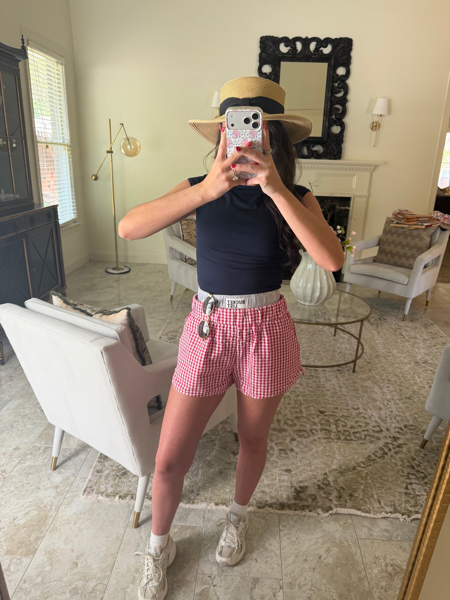 July Gingham Boxer shorts
