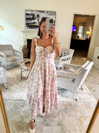 Rose Pink Tie Dress