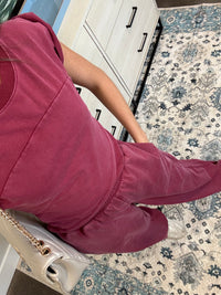 Maroon Sweat Set