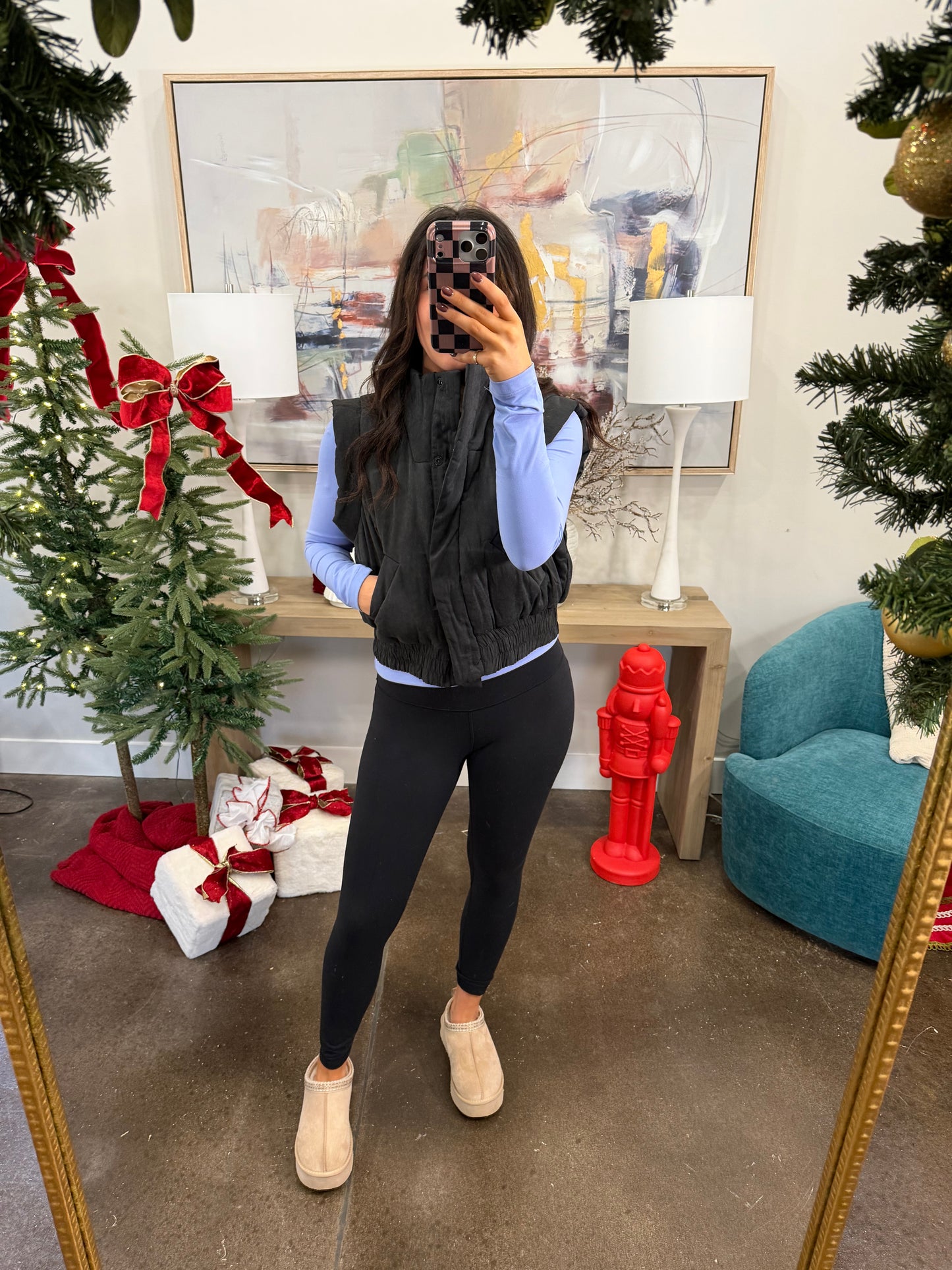 Black Puffer Vest