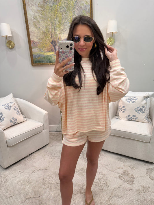 Pink Striped Ann Sets