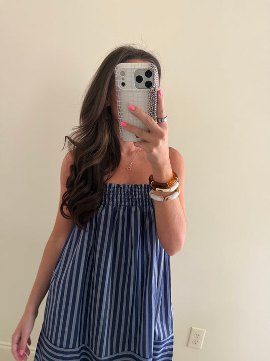 Striped Morgan Babydoll Dress