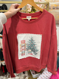 Red Nutcracker Top