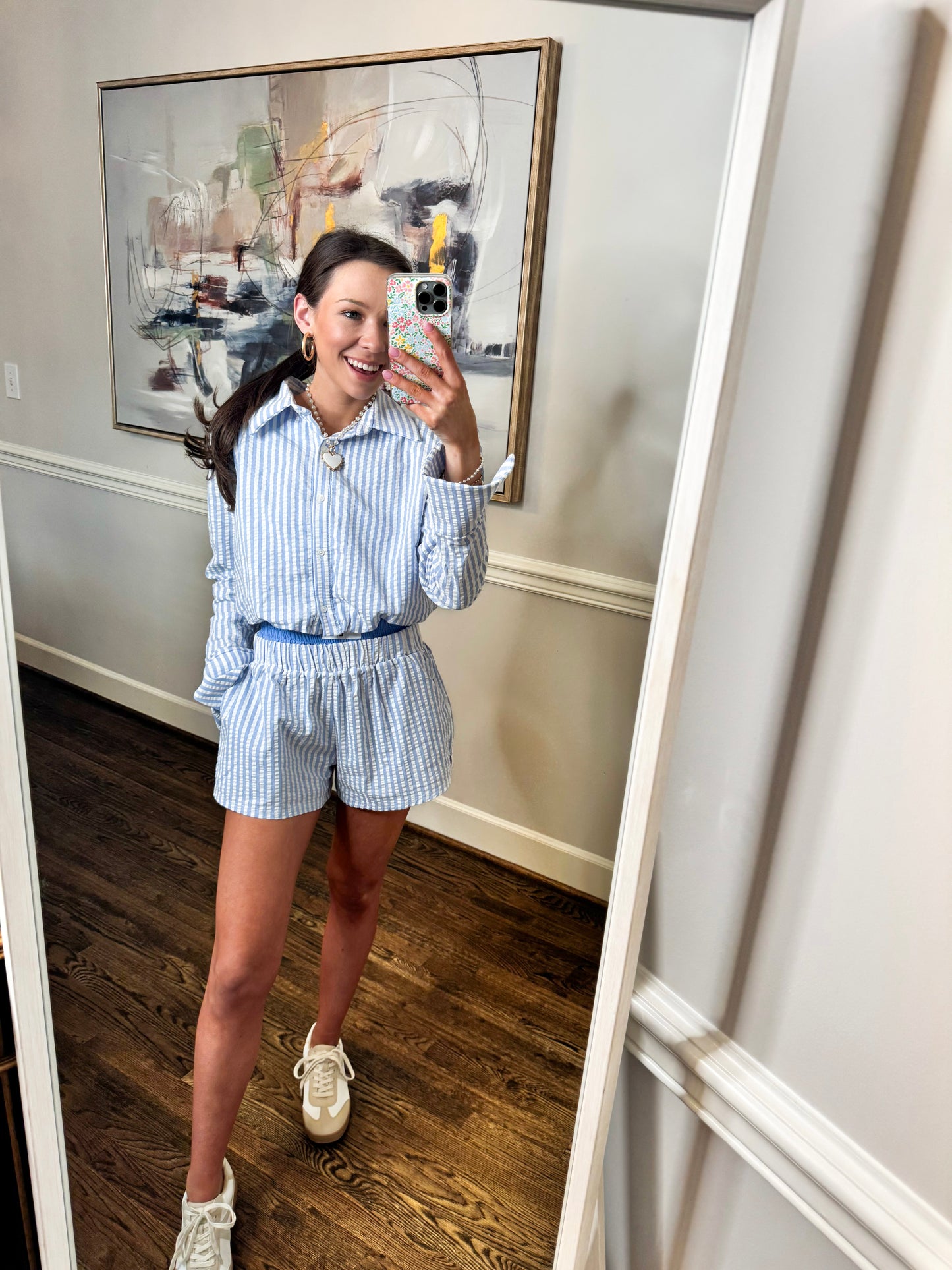 Blue Striped Set