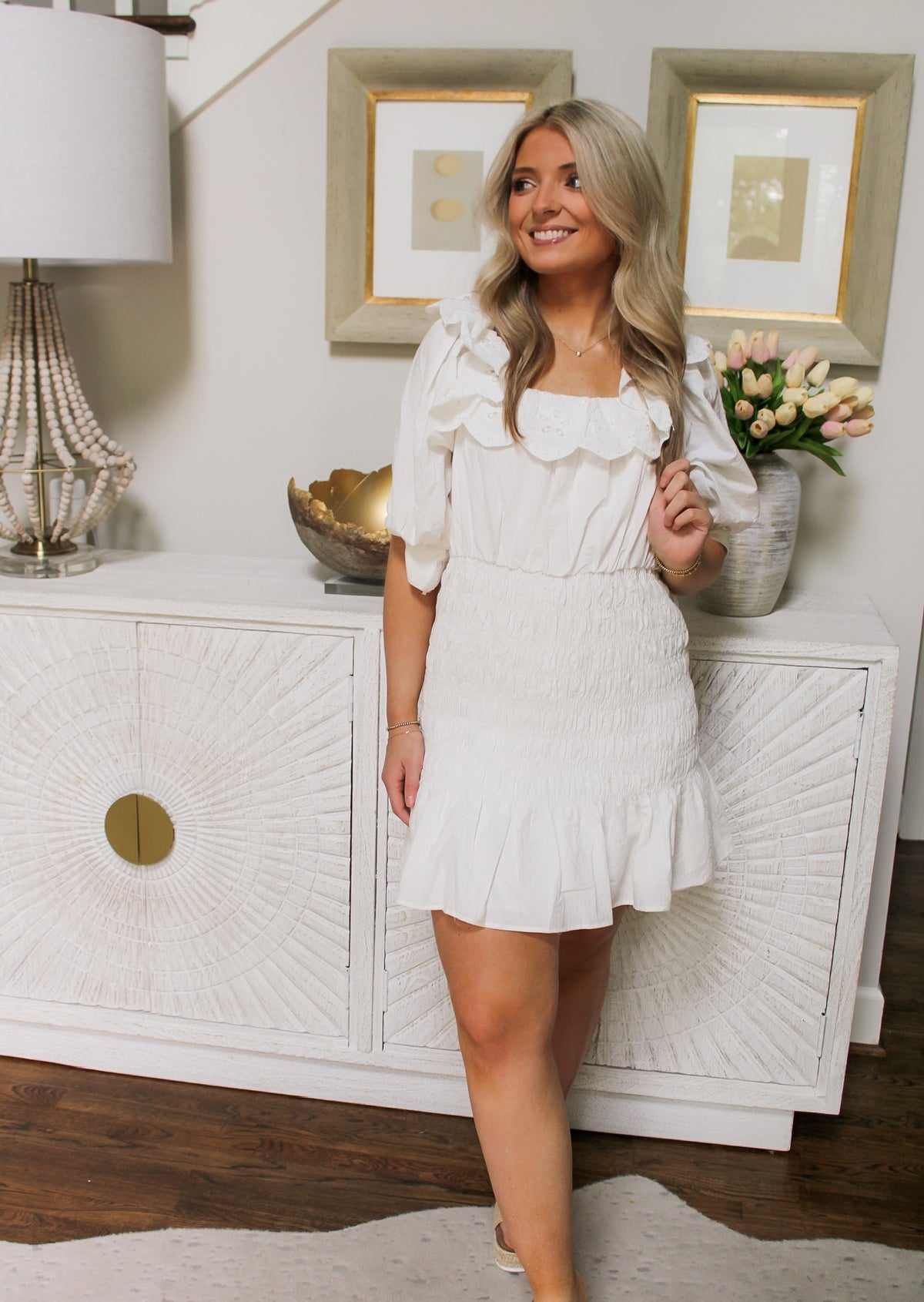 White Julie Dress