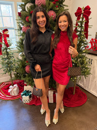 Red Santa Velvet Dress