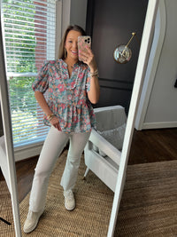 Rachel Floral Top ( Final sale)