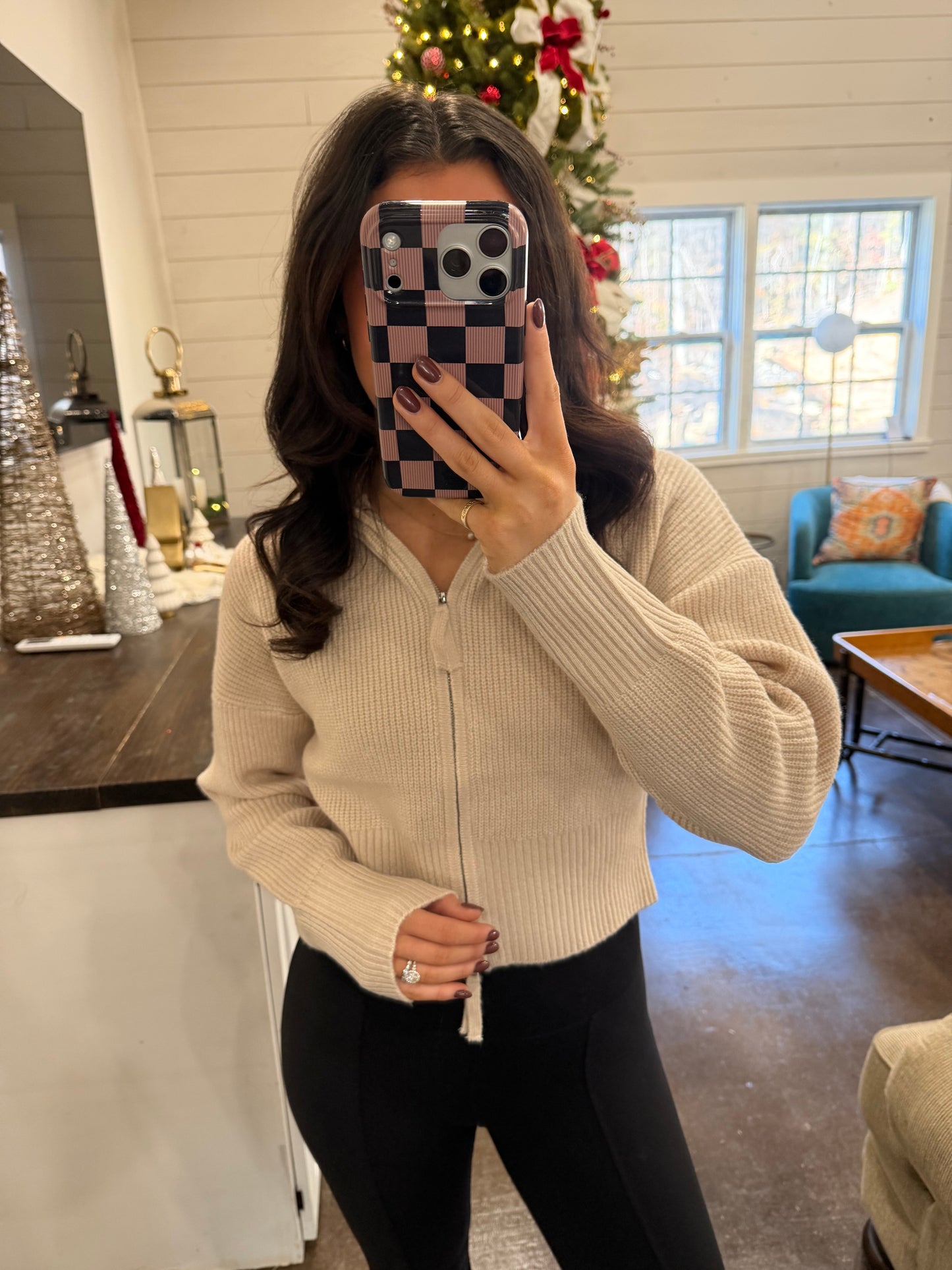 Tan Sweater Jacket